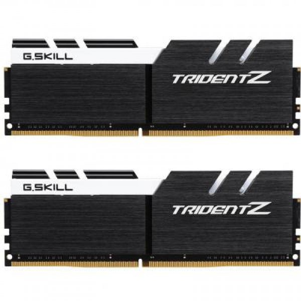 Модуль DDR4 16GB (2x8GB) 3200 MHz Trident Z Black H/White G.Skill (F4-3200C16D-16GTZKW)