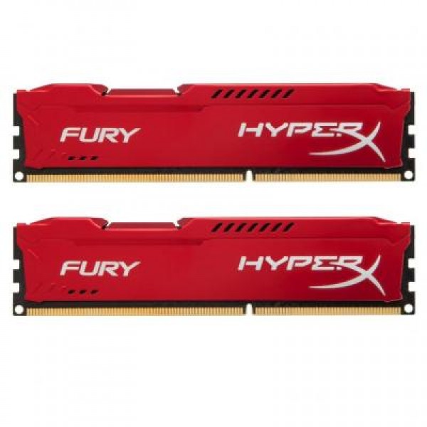 Модуль DDR4 16GB (2x8GB) 3200 MHz HyperX FURY Red Kingston (HX432C18FR2K2/16)