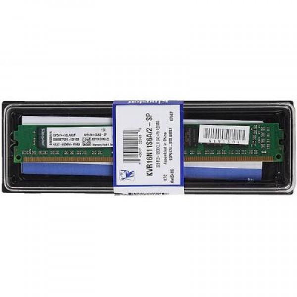 Модуль DDR3 2GB/1600 Kingston (KVR16N11S6/2)