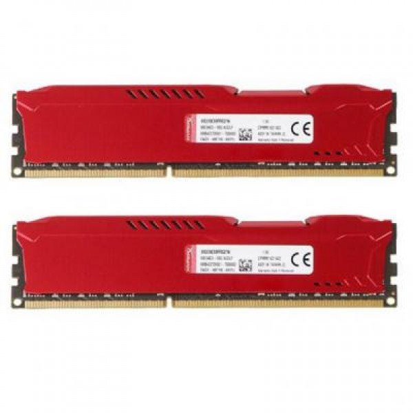 Модуль DDR4 16GB (2x8GB) 2933 MHz HyperX FURY Red Kingston (HX429C17FR2K2/16)