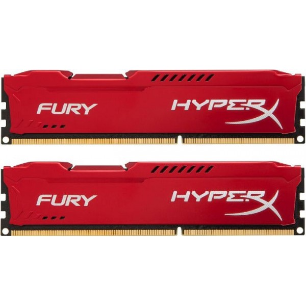 Модуль DDR3 2x8GB/1600 Kingston HyperX Fury Red (HX316C10FRK2/16)