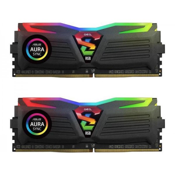 Модуль DDR4 2x8GB/3000 Geil Super Luce Black RGB Sync LED (GLS416GB3000C16ADC)