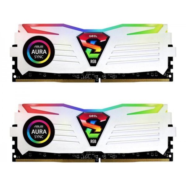 Модуль DDR4 2x8GB/3000 Geil Super Luce White RGB Sync LED (GLWS416GB3000C16ADC)