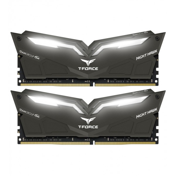 Модуль DDR4 2x8GB/3000 Team T-Force Night Hawk Black LED/White (THWD416G3000HC16CDC01)