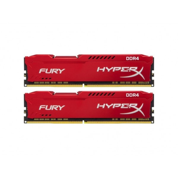 Память Kingston 16 GB (2x8GB) DDR4 2666 MHz HyperX Fury Red (HX426C16FR2K2/16)