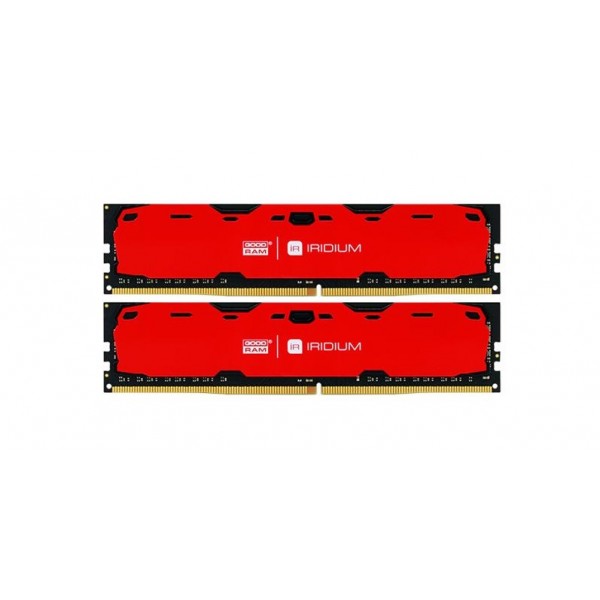 Модуль DDR4 2x4GB/2400 GOODRAM Iridium Red (IR-R2400D464L15S/8GDC)