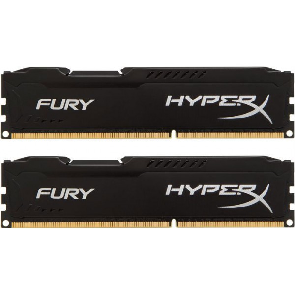 Модуль DDR3 2x4GB/1600 Kingston HyperX Fury Black (HX316C10FBK2/8)