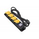 Фильтр питания 2E (2E-U04ESPM3) 4хSchuko, 2хUSB, 3 м, черный