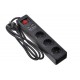 Фильтр питания 2E (2E-U03ESUM1.8) 3хSchuko, 2хUSB, 1.8 м, черный