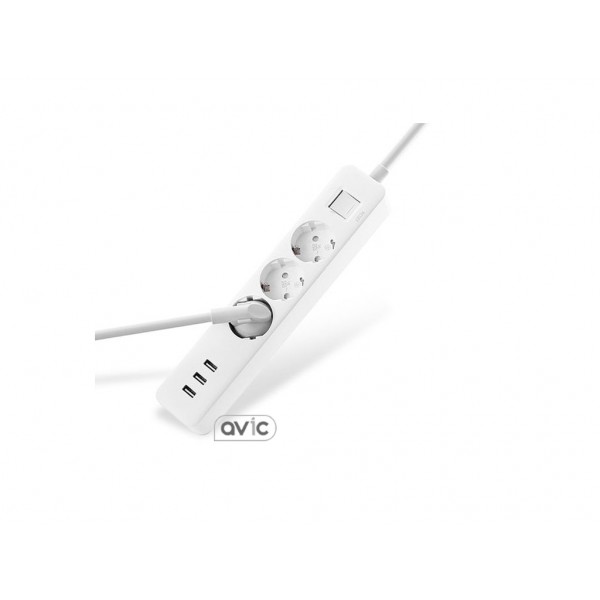 Сетевой фильтр-удлинитель Xiaomi Mi Power Strip 3 розетки + 3 USB White (XMCXB04QM, NRB4030GL)