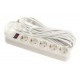 Сетевой фильтр PowerPlant JY-1056/7 (PPSA10M70S5) 5 розеток, 7 м, белый