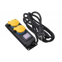 Фильтр питания 2E (2E-U02ESPM3) 2хSchuko, 2хUSB, 3 м, черный