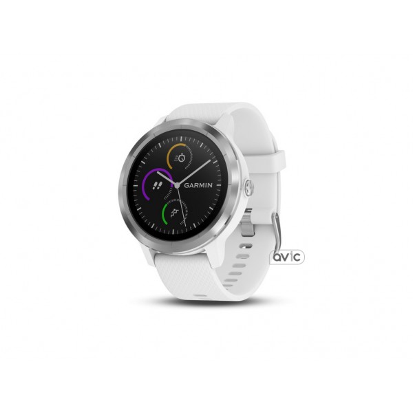 Смарт-часы Garmin Vivoactive 3 White with Stainless Hardware (010-01769-22)
