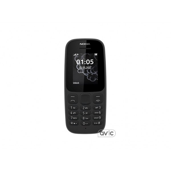 Мобильный телефон Nokia 105 Dual Sim New Black (A00028315)