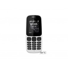 Мобильный телефон Nokia 105 Single Sim New White (A00028371)