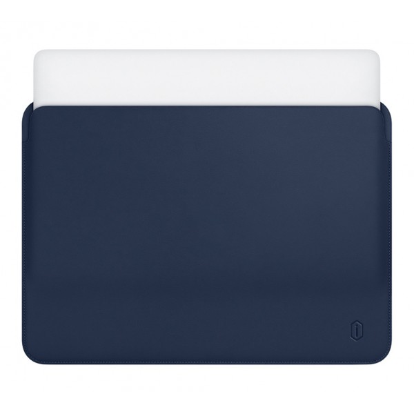 Чехол для MacBook Pro 15,4 WIWU Leather Sleeve Navy Blue