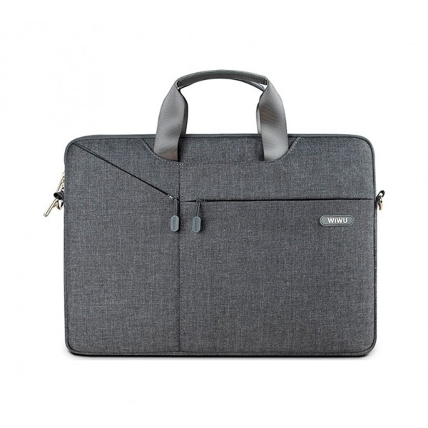 Сумка-карман для MacBook 15 WIWU City Commuter Bag Grey