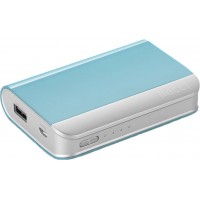 Power Bank Recci RE-7500 Elegant Power IQ 2,1А Li-Pol 7500 mAh Light Blue