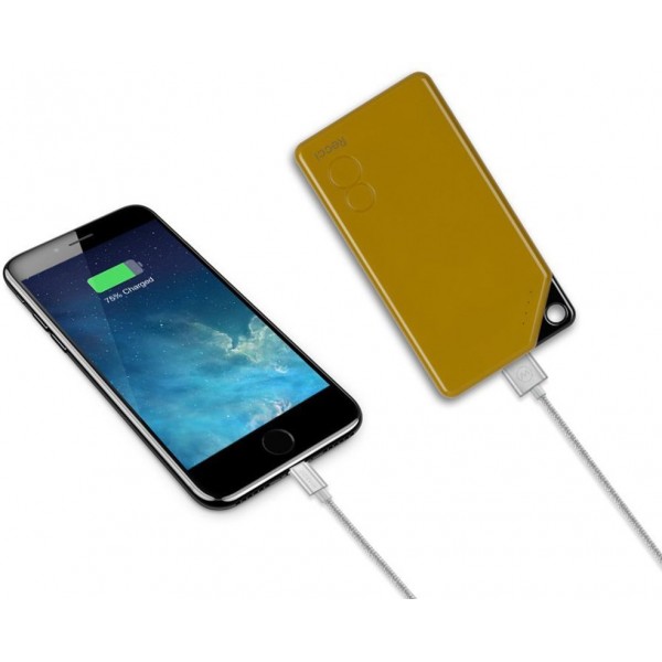 Power Bank Recci RG-8000 Gallop Power IQ 2,1А Li-Pol 8000 mAh Gold