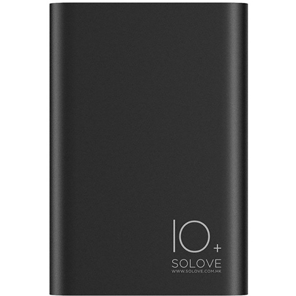 Power Bank Solove A9s Portable Metallic 10000mAh Black