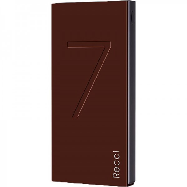 Power Bank Recci RS-7000 Seven Power IQ 1A/2,1А Li-Pol 7000 mAh Brown