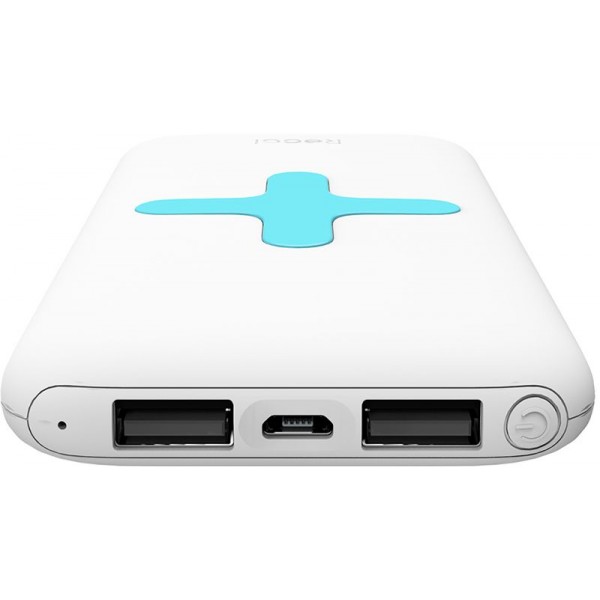 Power Bank Recci RK-7000 Power IQ 2,1А Li-Pol 7000 mAh White