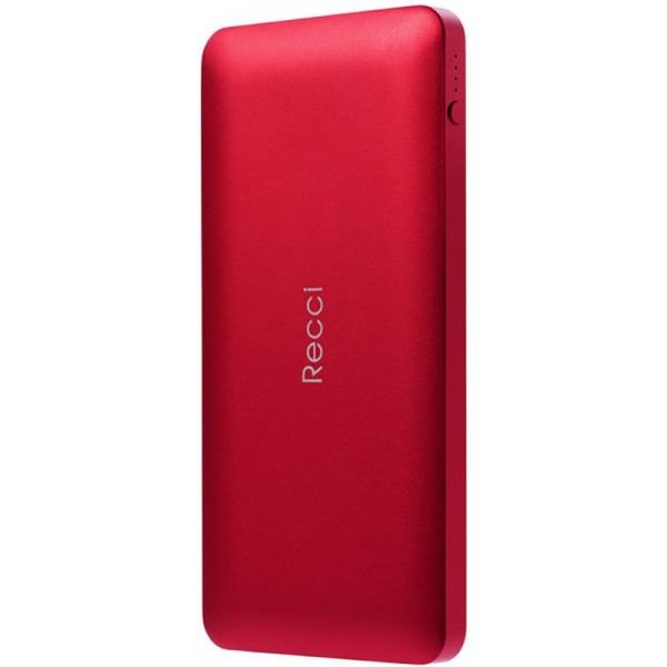 Power Bank Recci RN-10000 Noble Power IQ 2,1А Li-Pol 10000 mAh Red