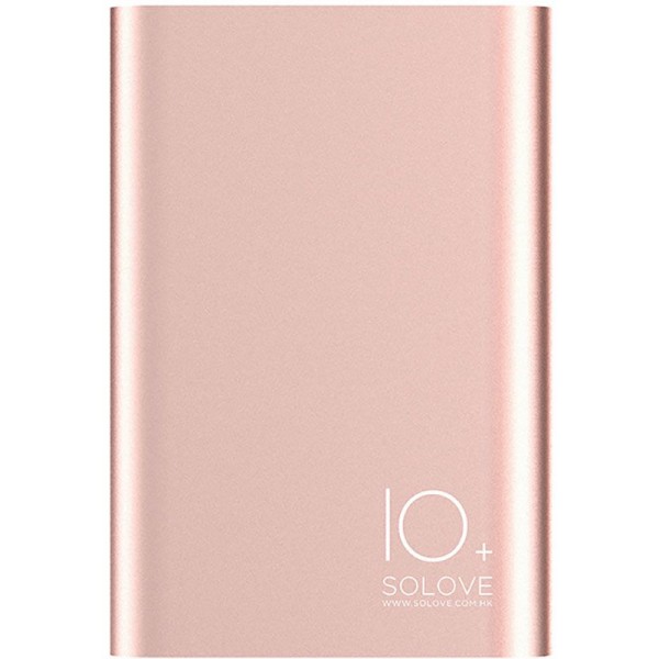 Power Bank Solove A9s Portable Metallic 10000mAh Rose gold