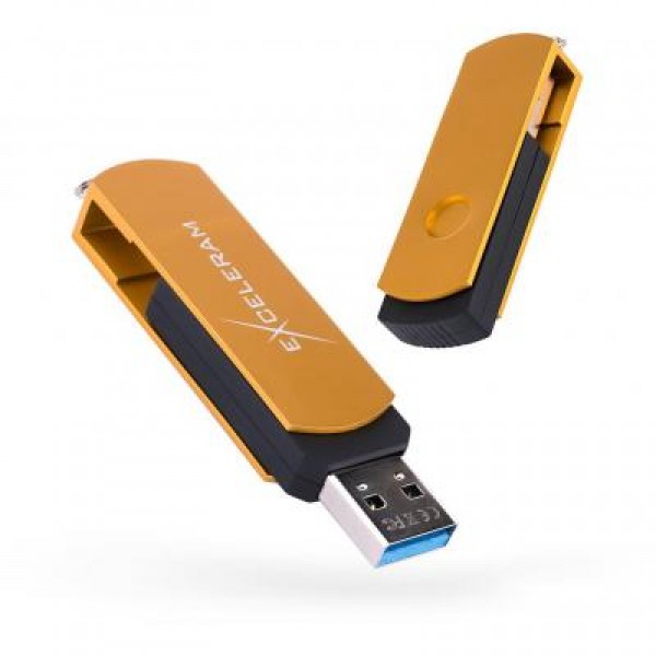 Флешка eXceleram 64GB P2 Series Gold/Black USB 3.1 Gen 1 (EXP2U3GOB64)