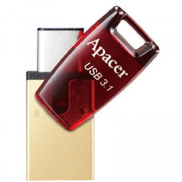 Флешка Apacer 32GB AH180 Red Type-C Dual USB 3.1 (AP32GAH180R-1)