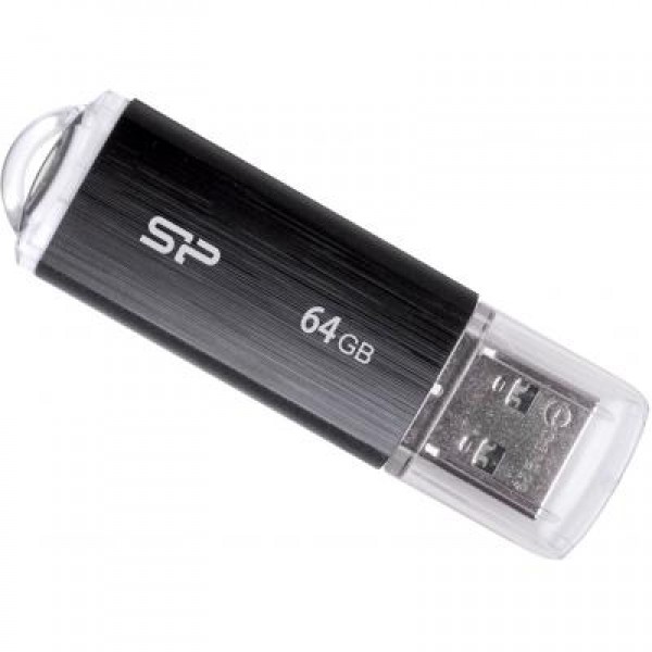 Флешка Silicon Power 64GB Ultima U02 Black USB 2.0 (SP064GBUF2U02V1K)