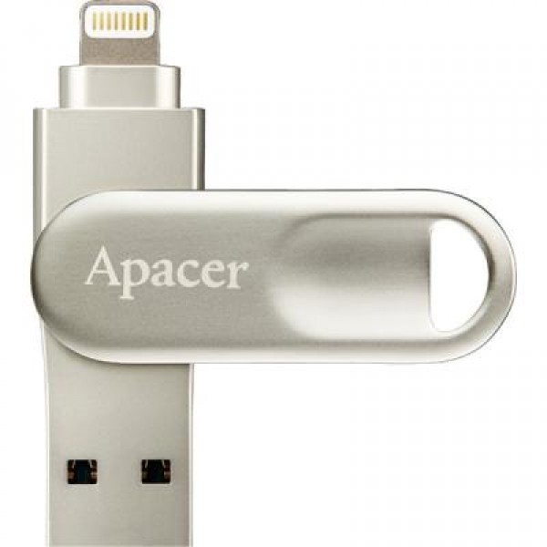 Флешка Apacer 32GB AH790 Silver USB 3.1/Lightning (AP32GAH790S-1)
