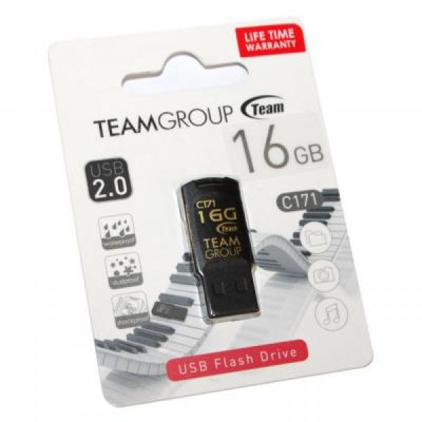 Флешка Team 16GB C171 Black USB 2.0 (TC17116GB01)