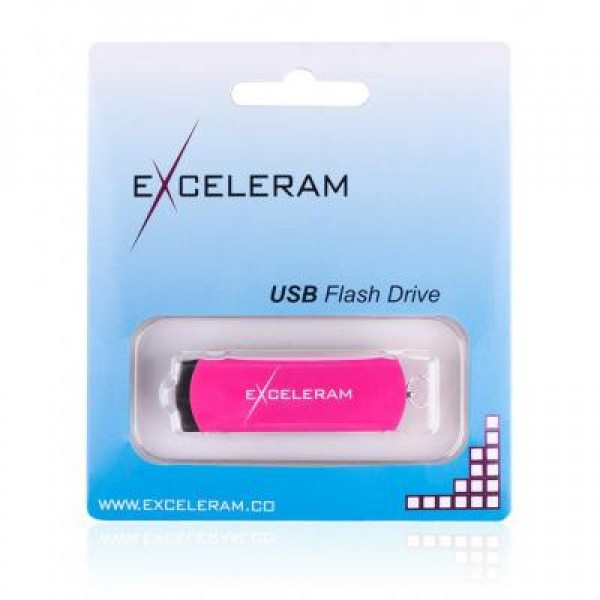 Флешка eXceleram 64GB P2 Series Rose/Black USB 2.0 (EXP2U2ROB64)