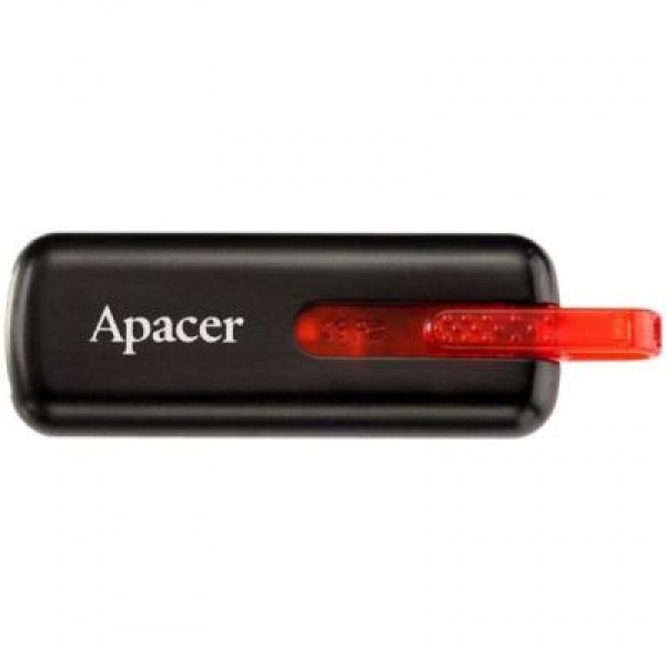 Флешка 64GB AH326 Black RP USB2.0 Apacer (AP64GAH326B-1)