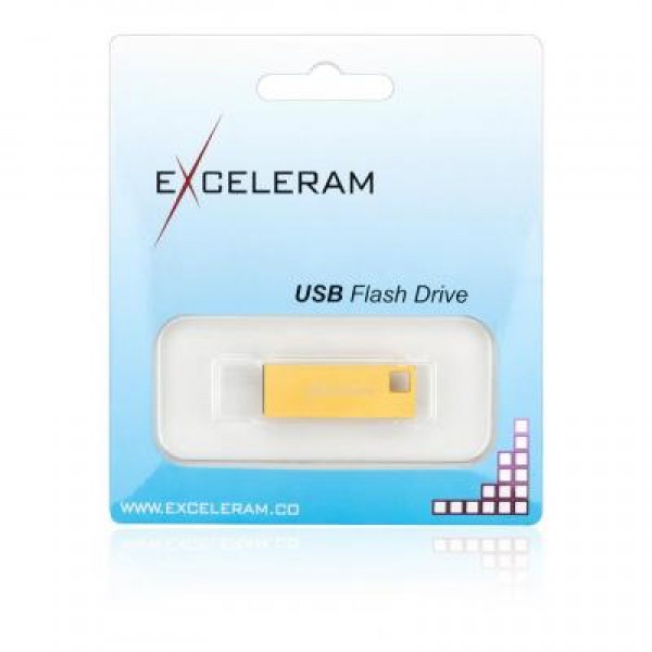 Флешка eXceleram 16GB U1 Series Gold USB 2.0 (EXP2U2U1G16)