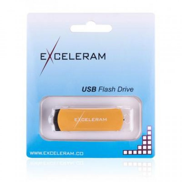 Флешка eXceleram 32GB P2 Series Gold/Black USB 2.0 (EXP2U2GOB32)