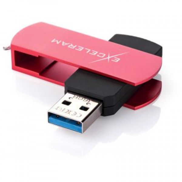 Флешка eXceleram 16GB P2 Series Red/Black USB 3.1 Gen 1 (EXP2U3REB16)