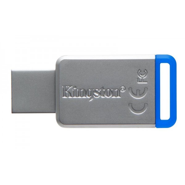 Флешка USB3.0 64GB Kingston DataTraveler 50 Metal/Blue (DT50/64GB)