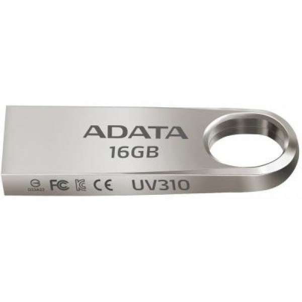 Флешка A-DATA 16GB UV310 Metal Silver USB 3.1 (AUV310-16G-RGD)