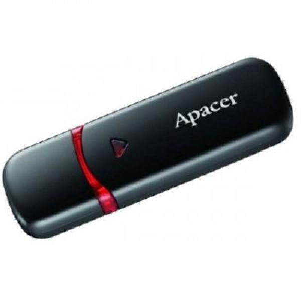 Флешка Apacer 64GB AH333 black USB 2.0 (AP64GAH333B-1)