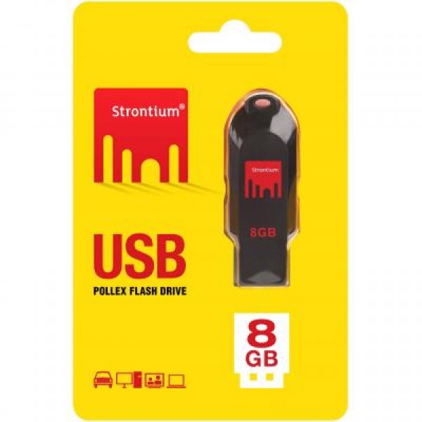 Флешка STRONTIUM 8GB POLLEX USB 2.0 (SR8GRDPOLLEX)