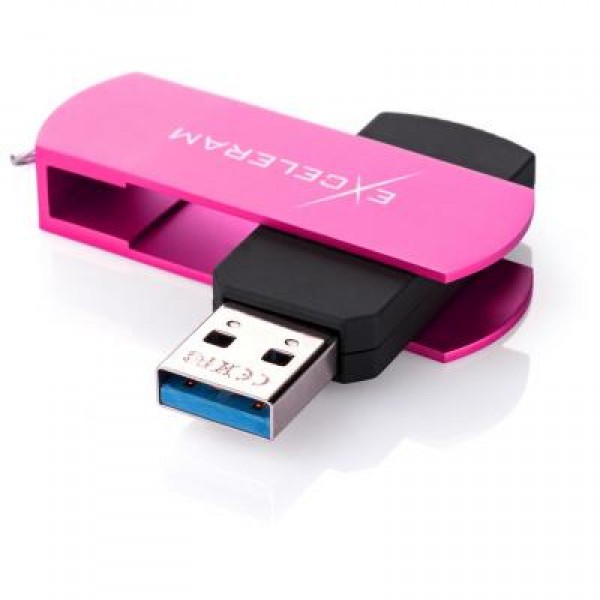 Флешка eXceleram 64GB P2 Series Rose/Black USB 3.1 Gen 1 (EXP2U3ROB64)