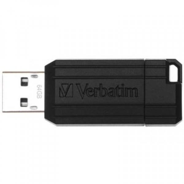 Флешка Verbatim 64GB Store n Go PinStripe Black USB 2.0 (49065)