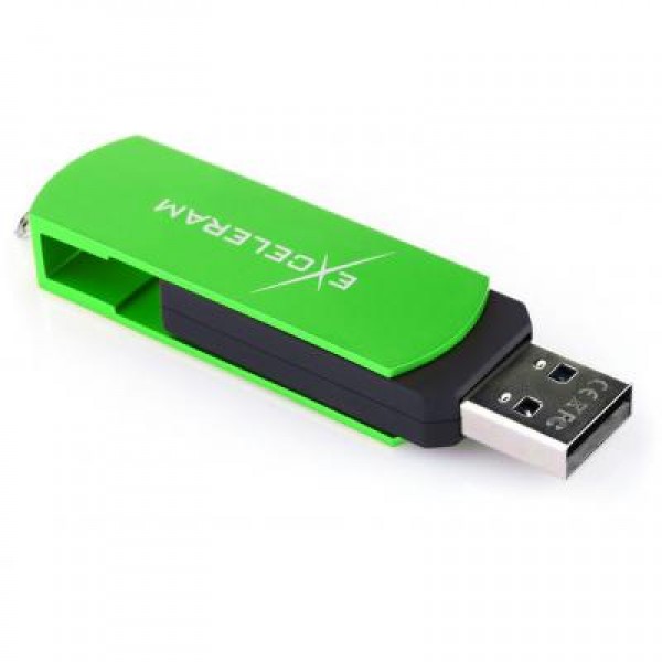 Флешка eXceleram 8GB P2 Series Green/Black USB 2.0 (EXP2U2GRB08)