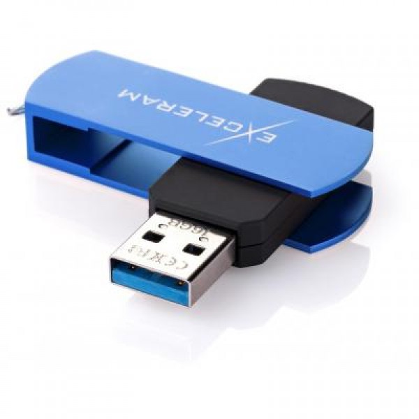 Флешка eXceleram 16GB P2 Series Blue/Black USB 3.1 Gen 1 (EXP2U3BLB16)