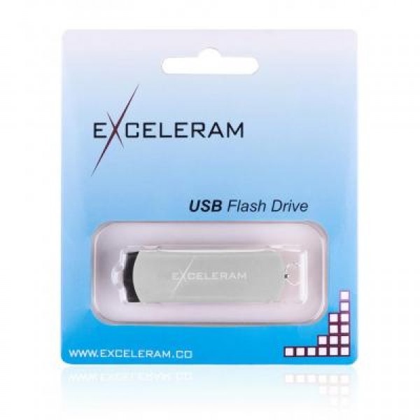 Флешка eXceleram 32GB P2 Series Silver/Black USB 2.0 (EXP2U2SIB32)