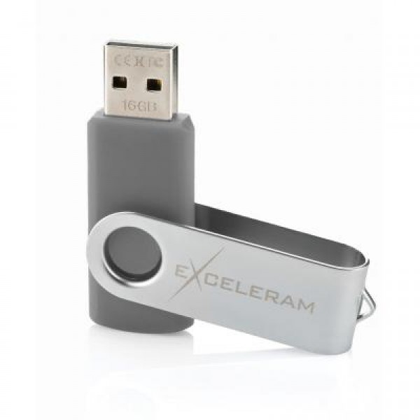 Флешка eXceleram 16GB P1 Series Silver/Gray USB 2.0 (EXP1U2SIG16)