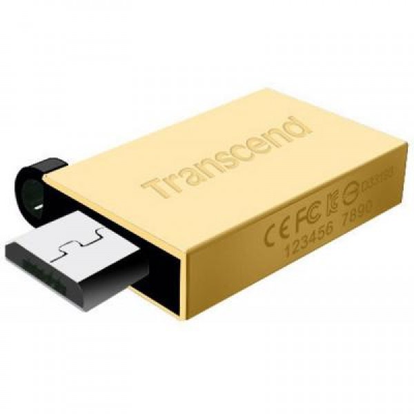 Флешка Transcend 8GB On-The-Go Gold USB 2.0 (TS8GJF380G)