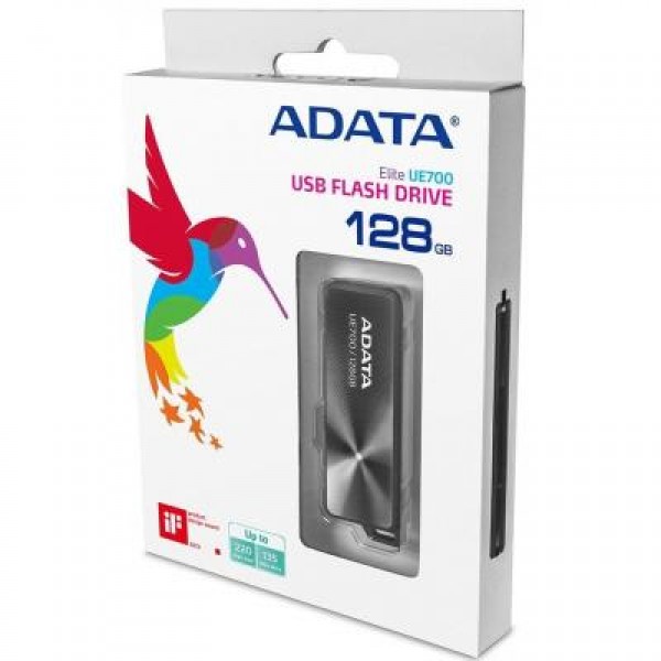 Флешка A-DATA 128GB UE700 Black USB 3.1 (AUE700-128G-CBK)